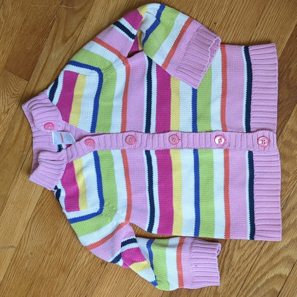 🎇Gymboree 3T striped rainbow sweater